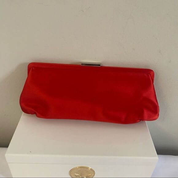 Tiffany & Co. Holly Satin Clutch - Red - Picture 4 of 11